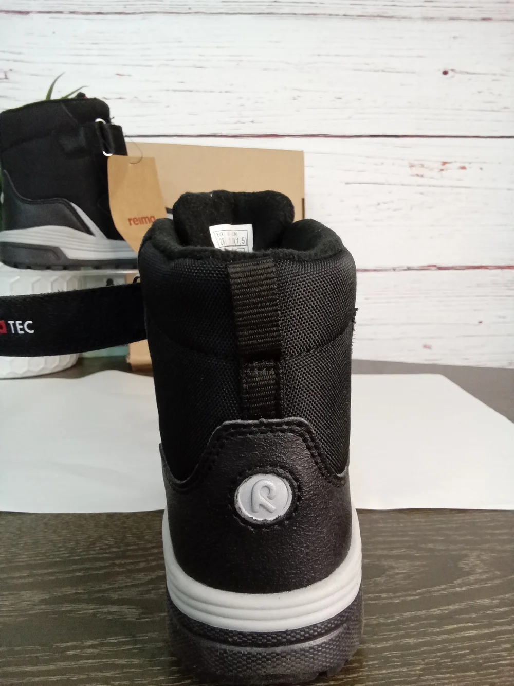 NWT Reima Qing Kids Waterproof Winter Snow Boots Black Size 11